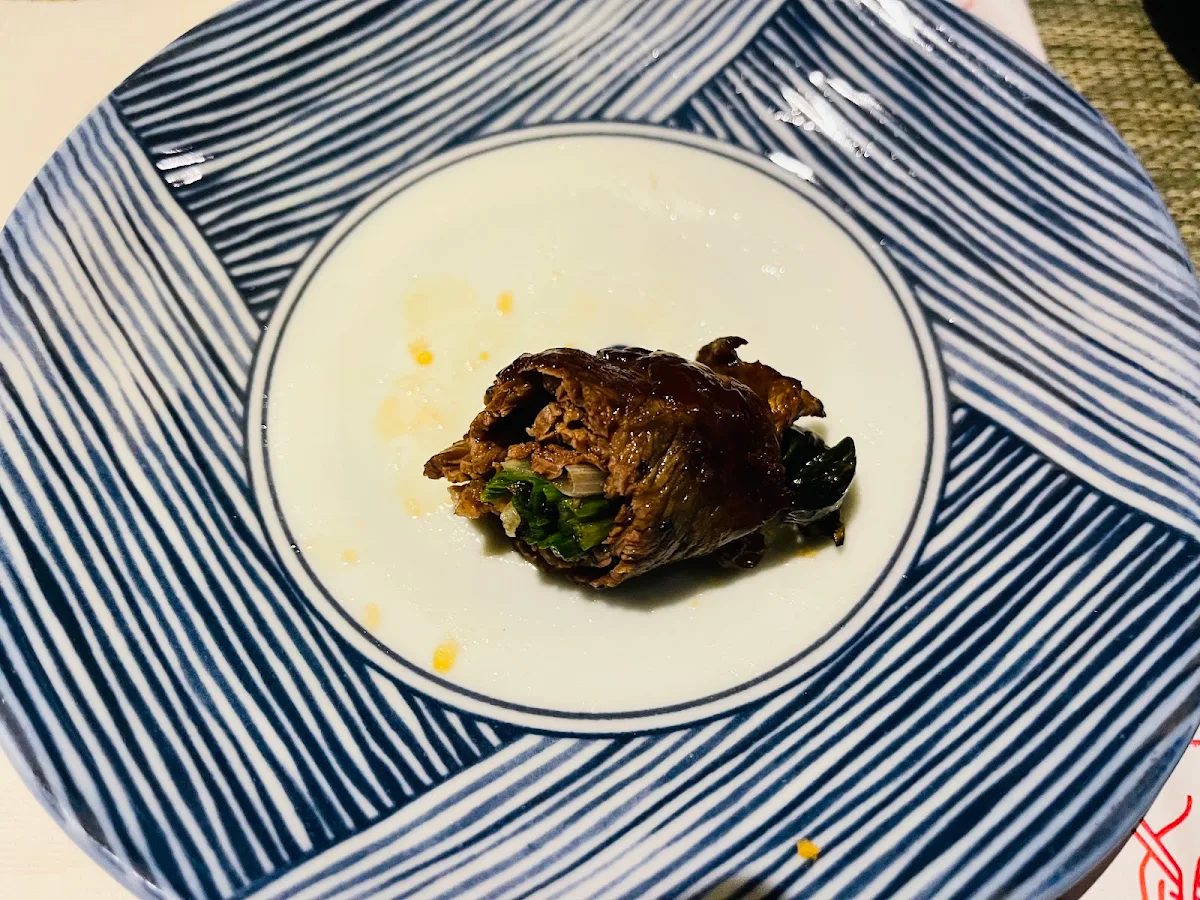 Beef Roll with Green Onion