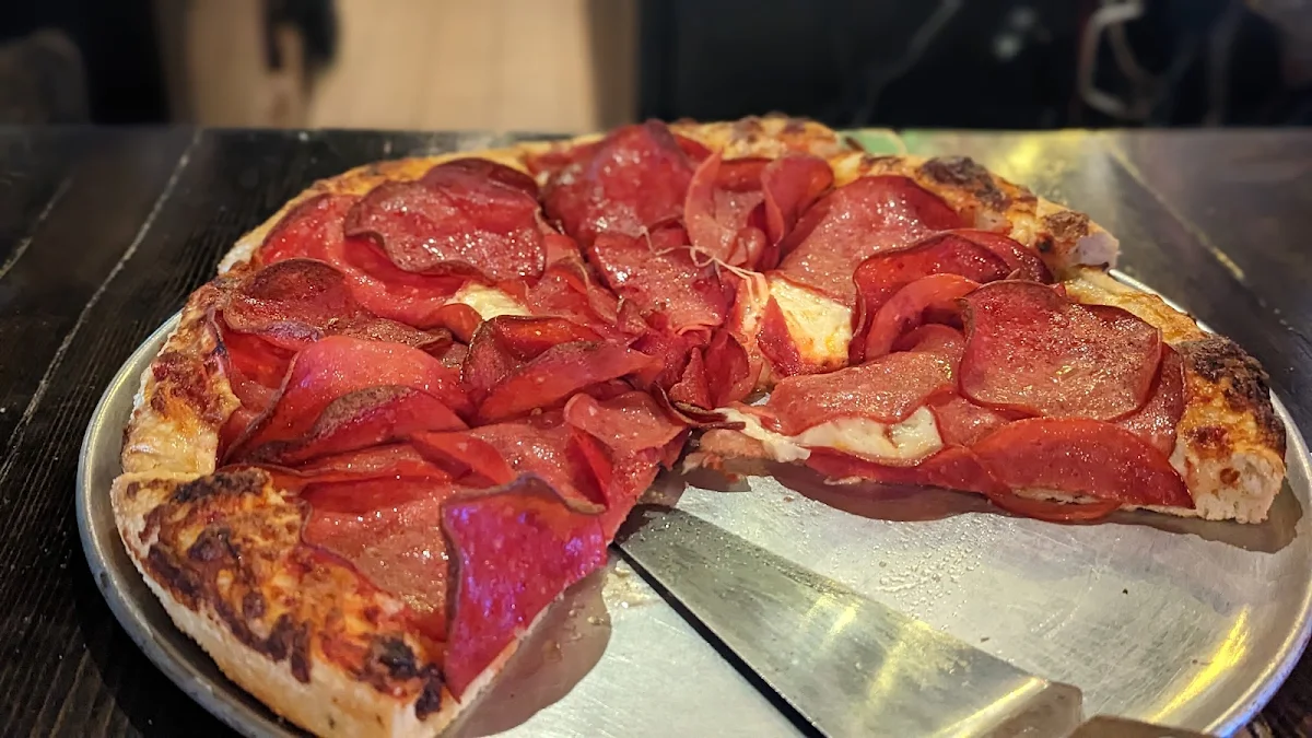Pepperoni Pizza Pep on Top