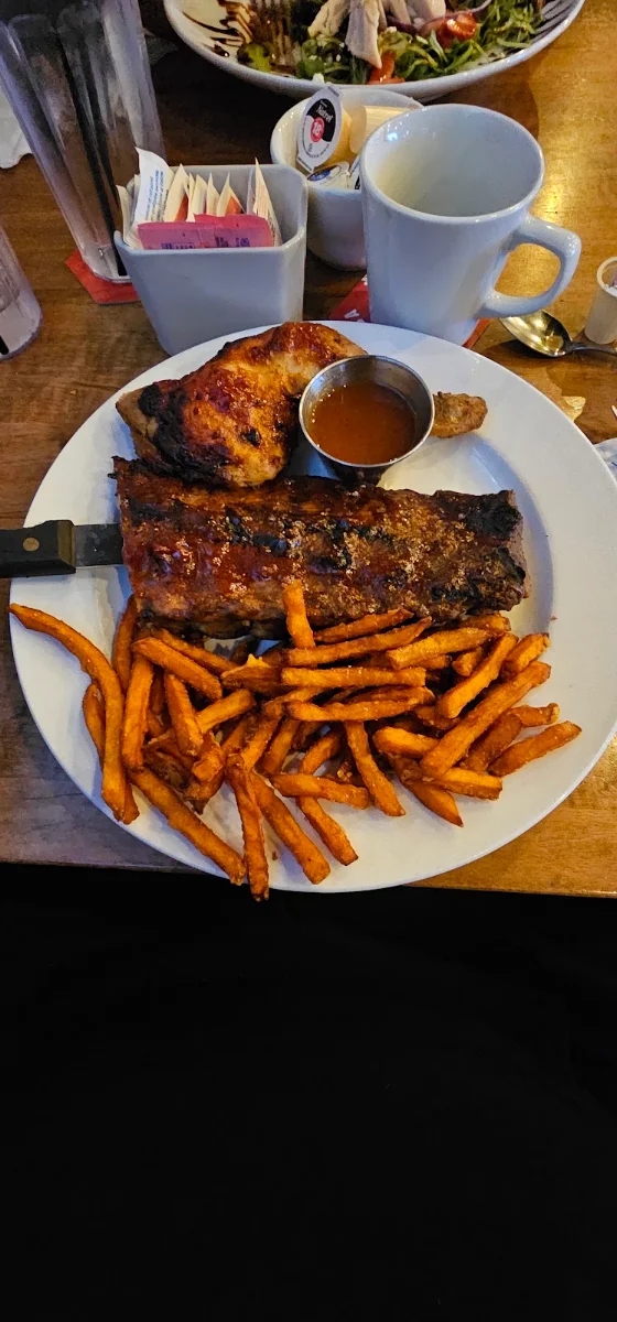 Chicken and Ribs, Chuck’s Roadhouse Bar and Grill