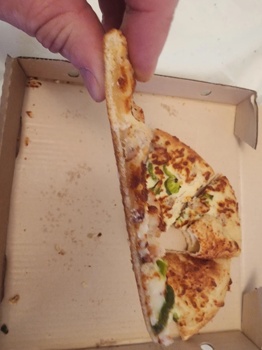 Pan Pizza Very Thin Little Toppings