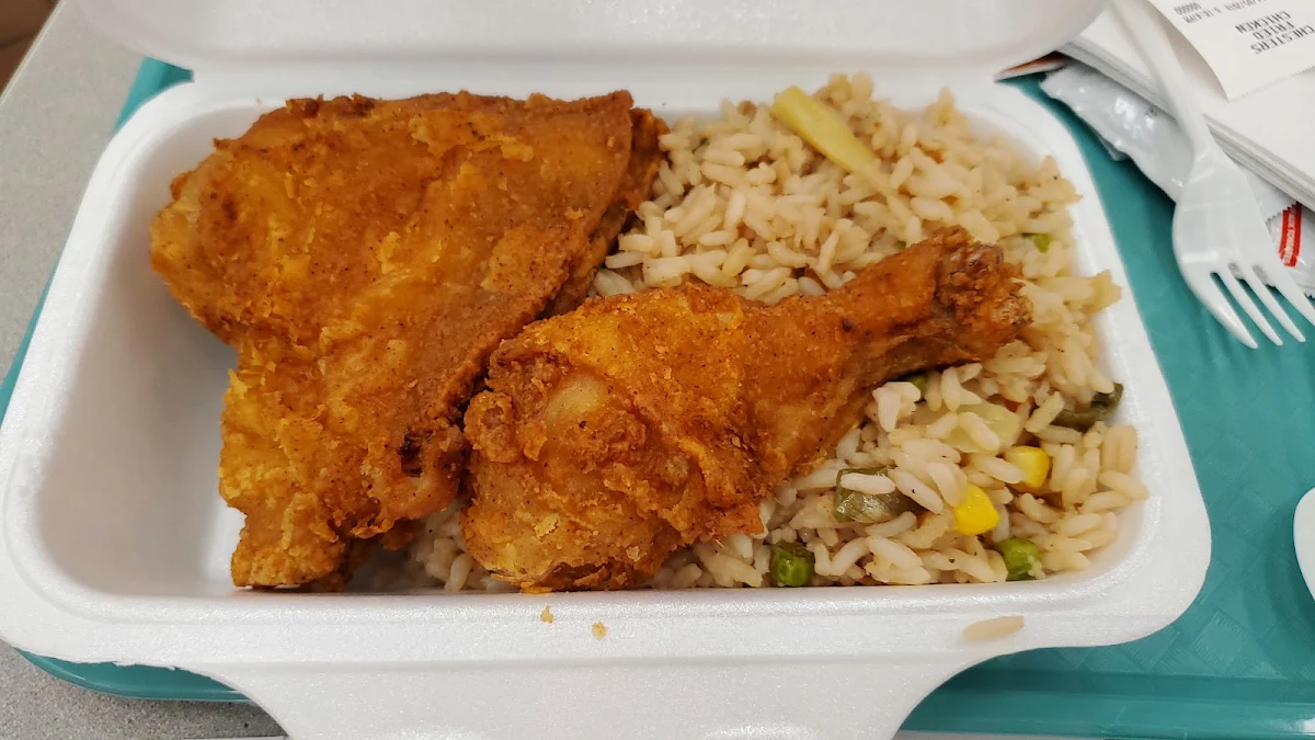 Fried Chicken and Rice