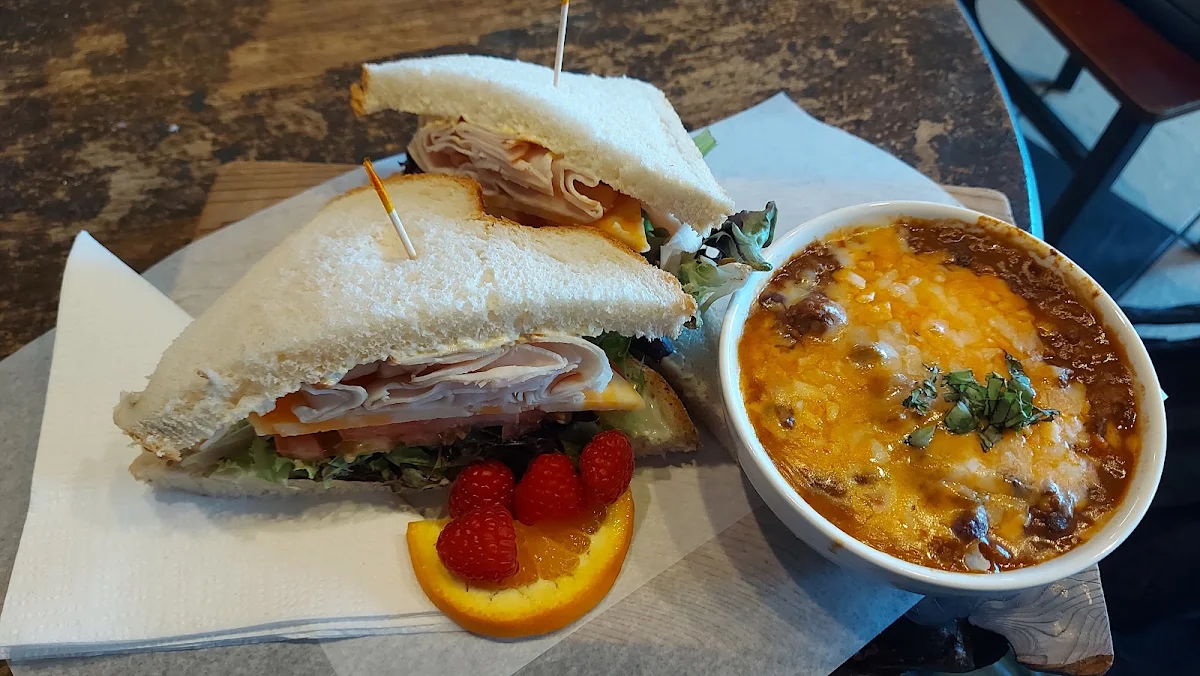 Turkey Sandwich and Beef Chili