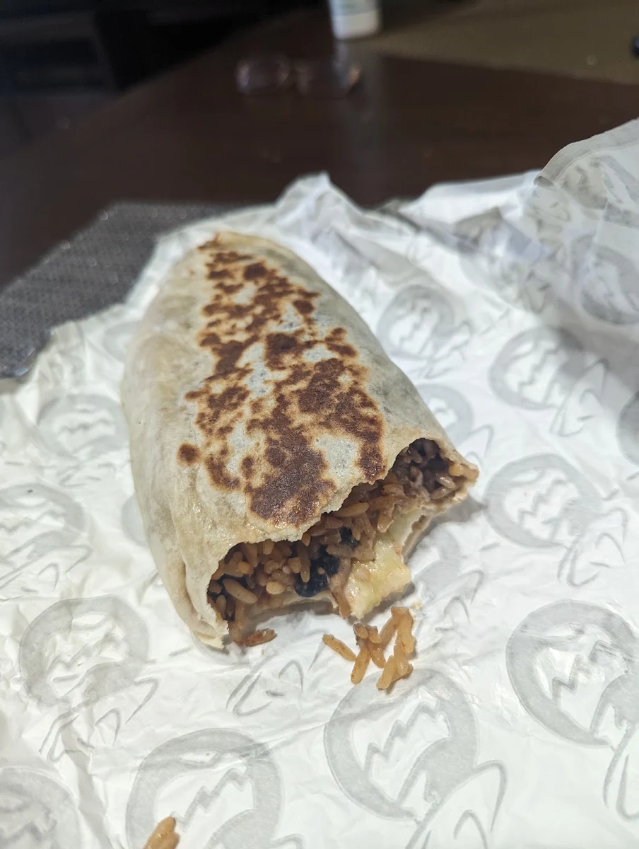 Rice and Bean Burrito