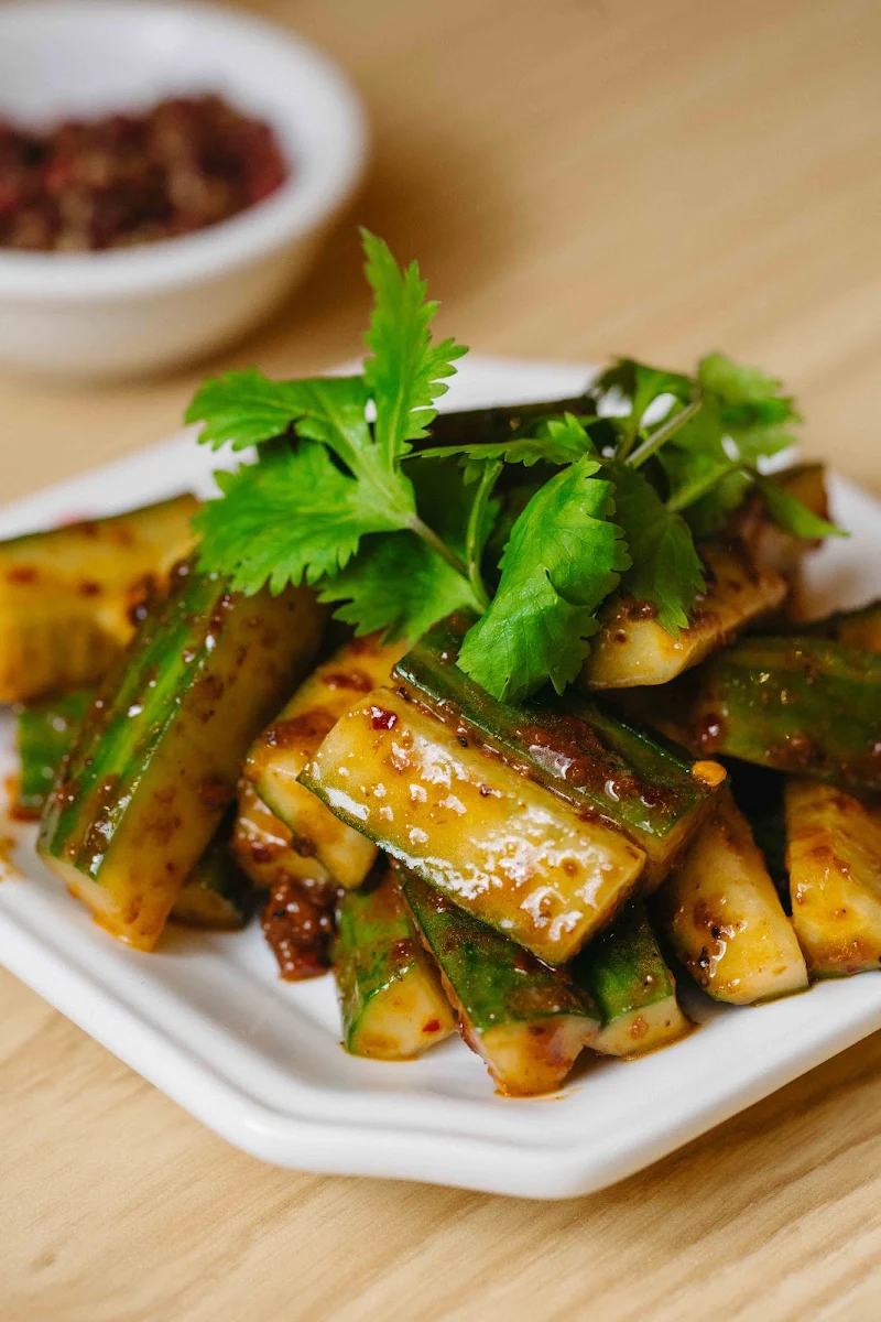 Cucumber with Chili Sauce