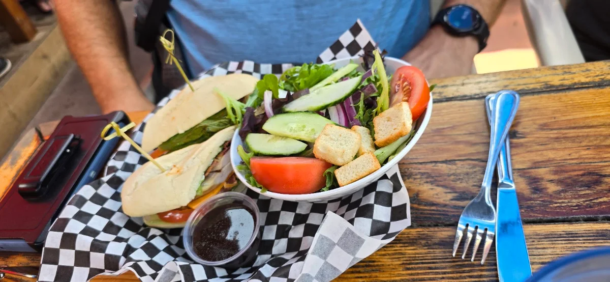 Chicken Club with Salad
