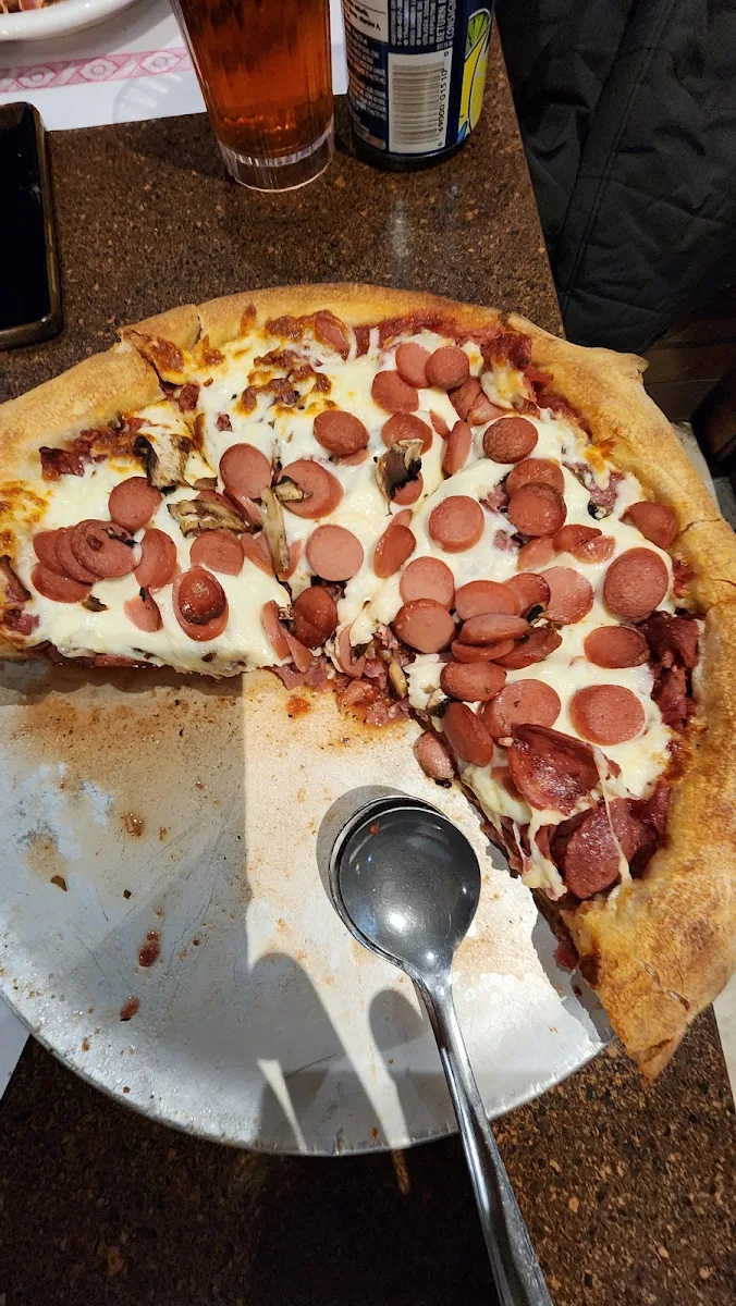 Sausage and Pepperoni Pizza
