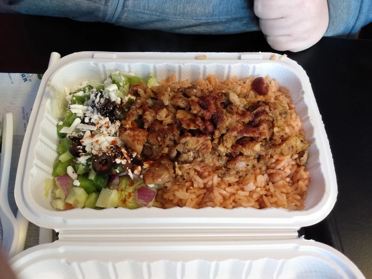 Chicken Rice Greek Salad