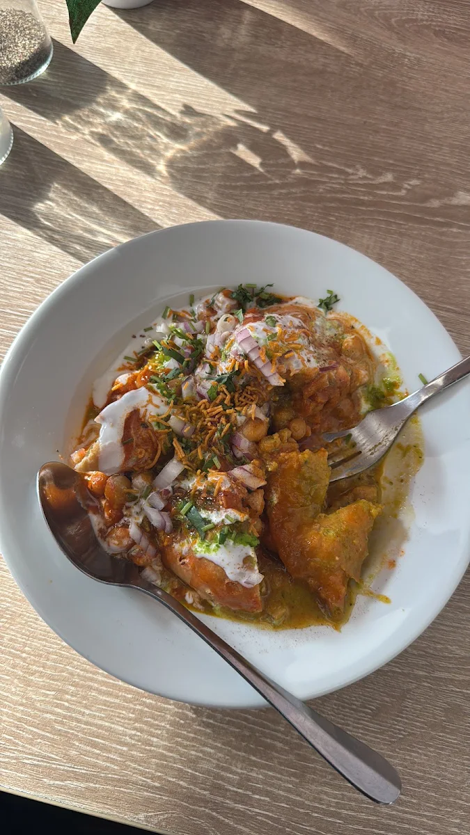 Veg Samosa Chat