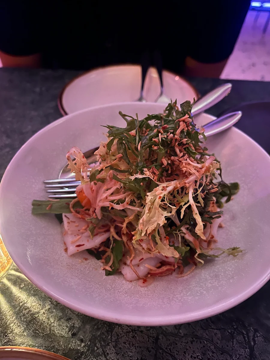 Octopus Salad with Pomelo and Banana Blossom