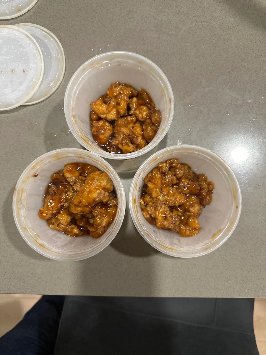 Sesame Beef General TSO's Chicken Orange Beef