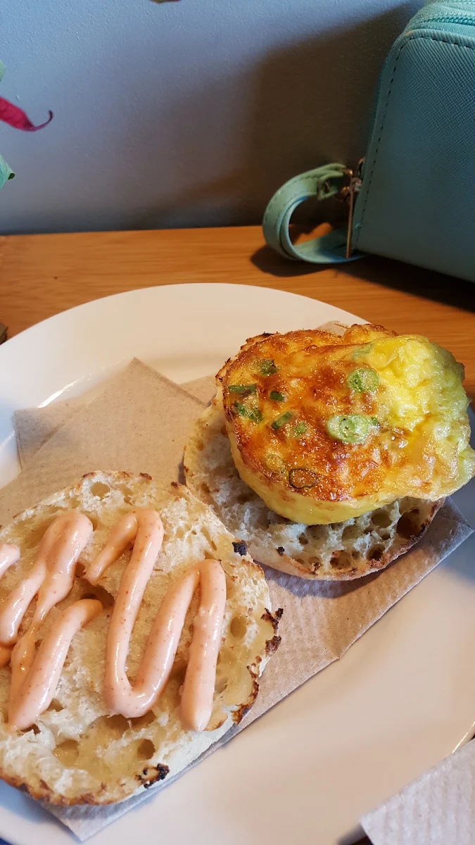 Egg Frittata on English Muffin