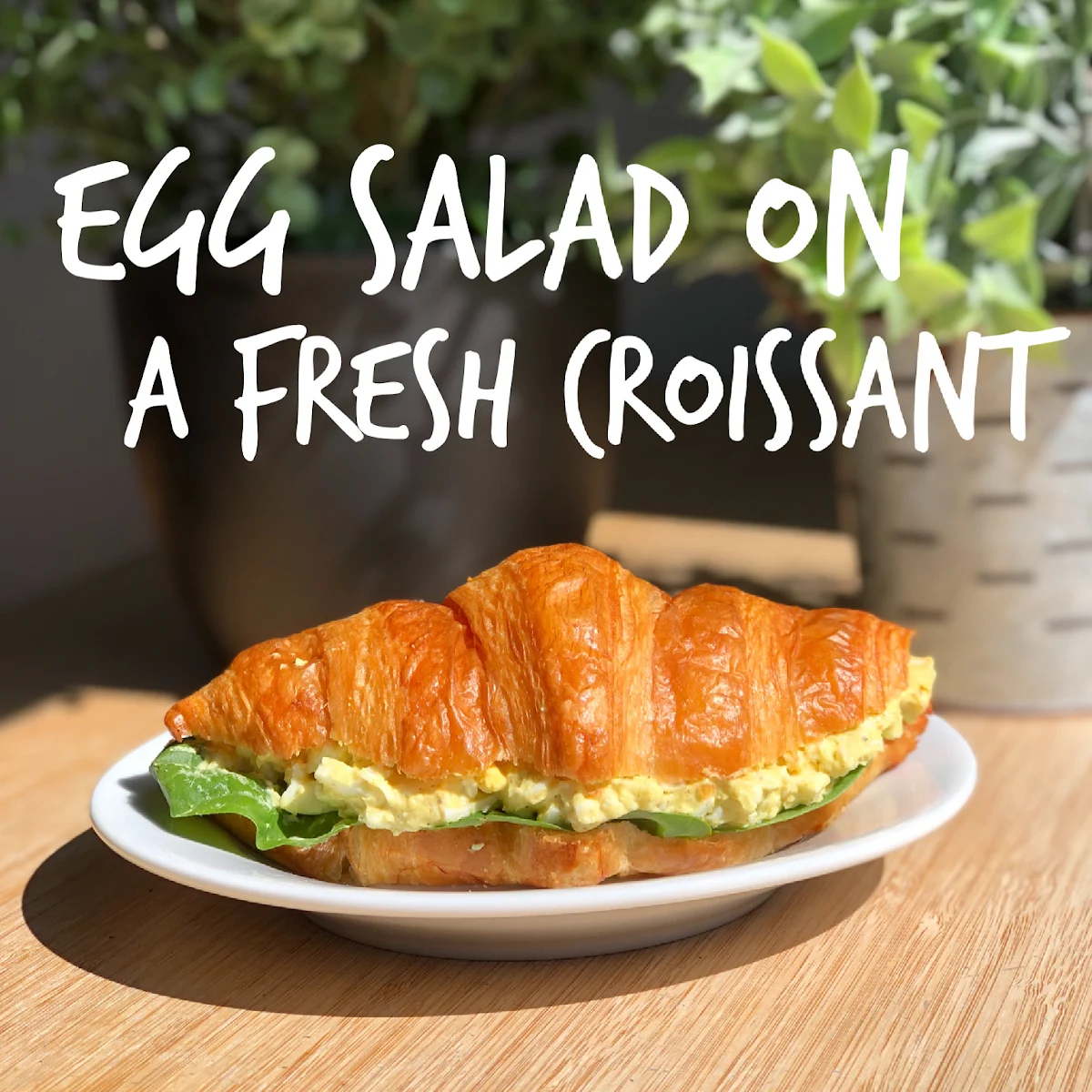 Your Choice Topped with on Croissant With