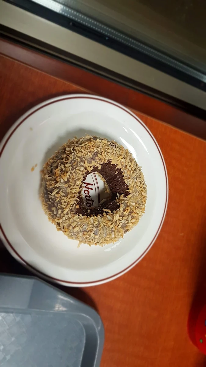 Chocolate Toasted Coconut Donut