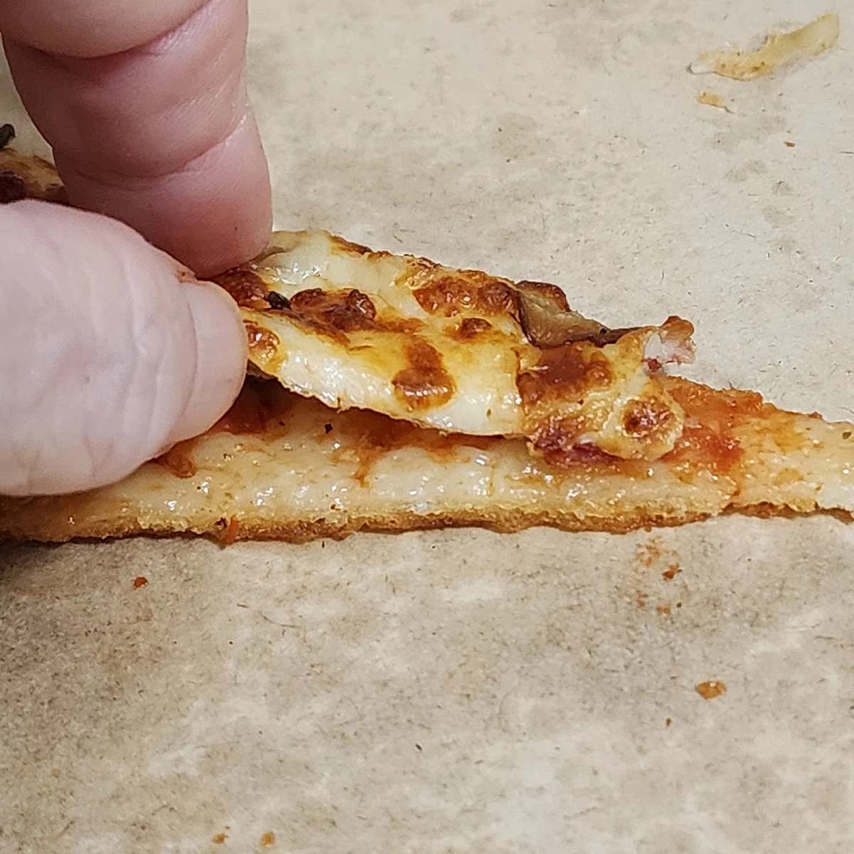 Stuffed Crust Pizza with Double Cheese Pineapple Pepperoni and Mushrooms