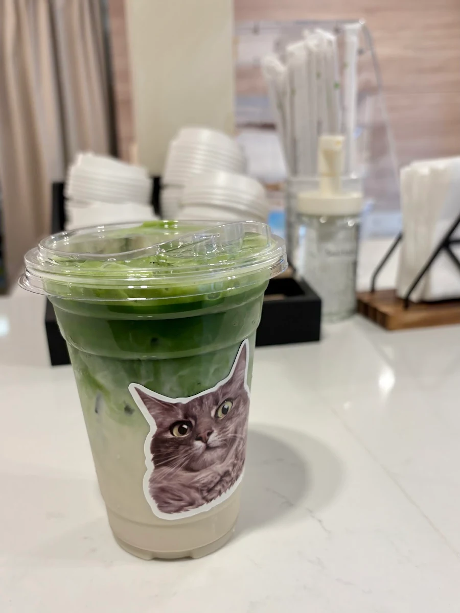Banana Pudding Matcha Latte