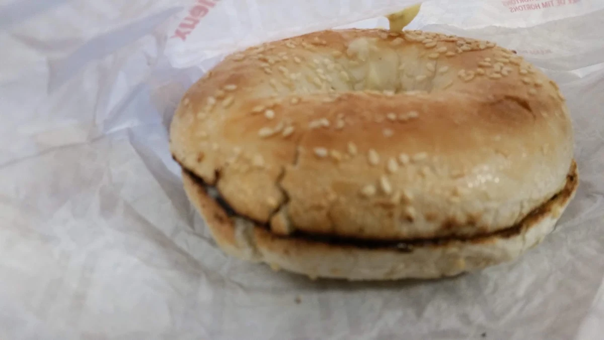 Sesame Bagel with Butter