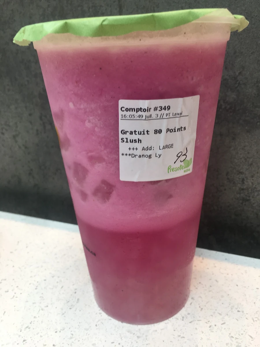 Taro Slush Frappé Glacé Taro