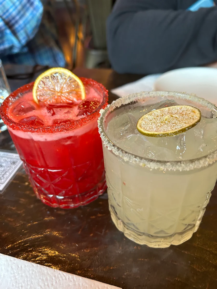 Strawberry Margarita and Signature Margarita