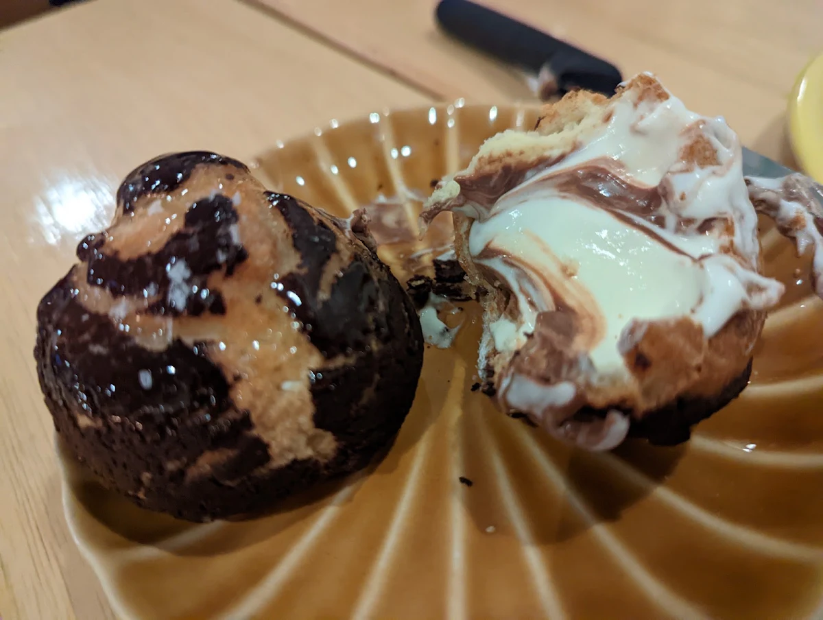 Chocolate Cream Puffs