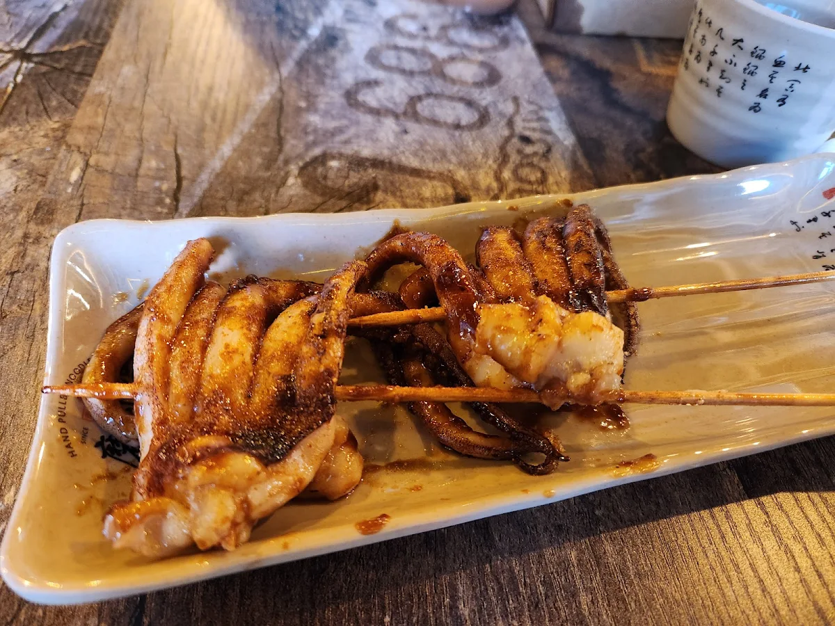 Spicy Squid Tentacles Skewer
