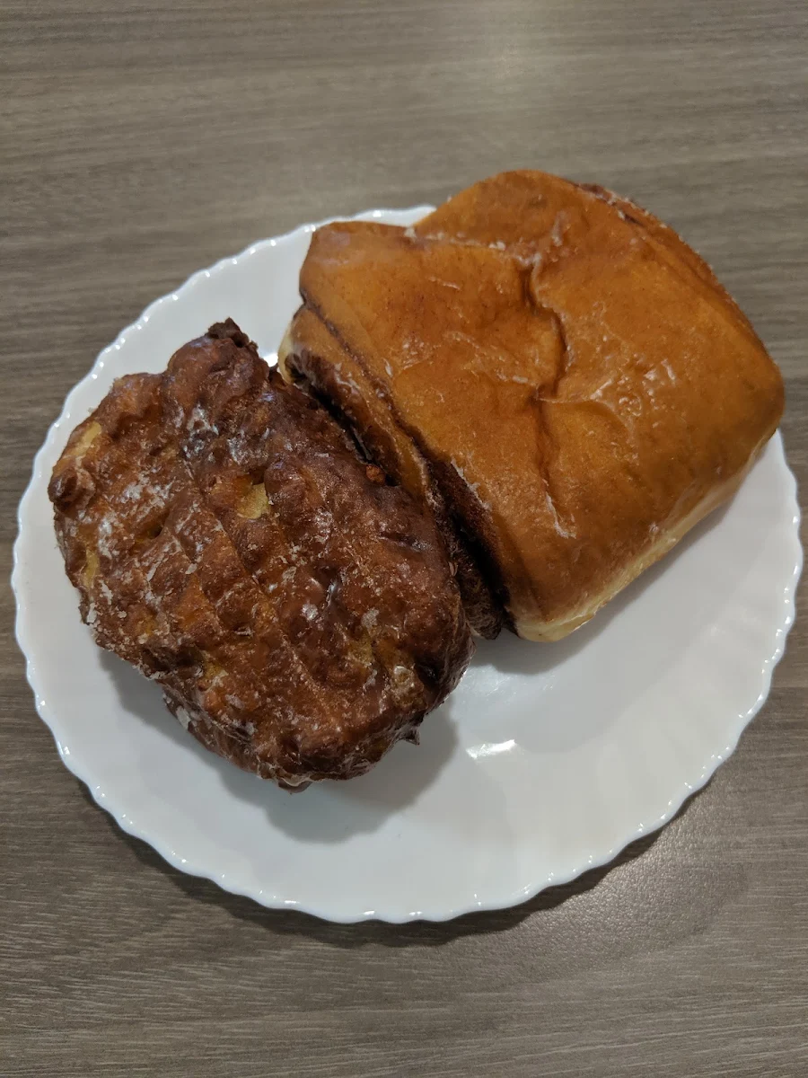 Apple Fritter and Cindy's Donut