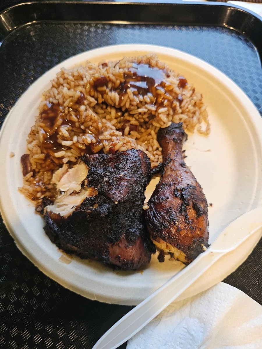 Medium Jerk Chicken Meal with Oxtail Gravy