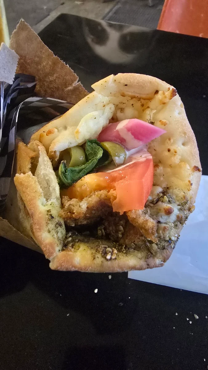 Zaatar and Cheese Sandwich