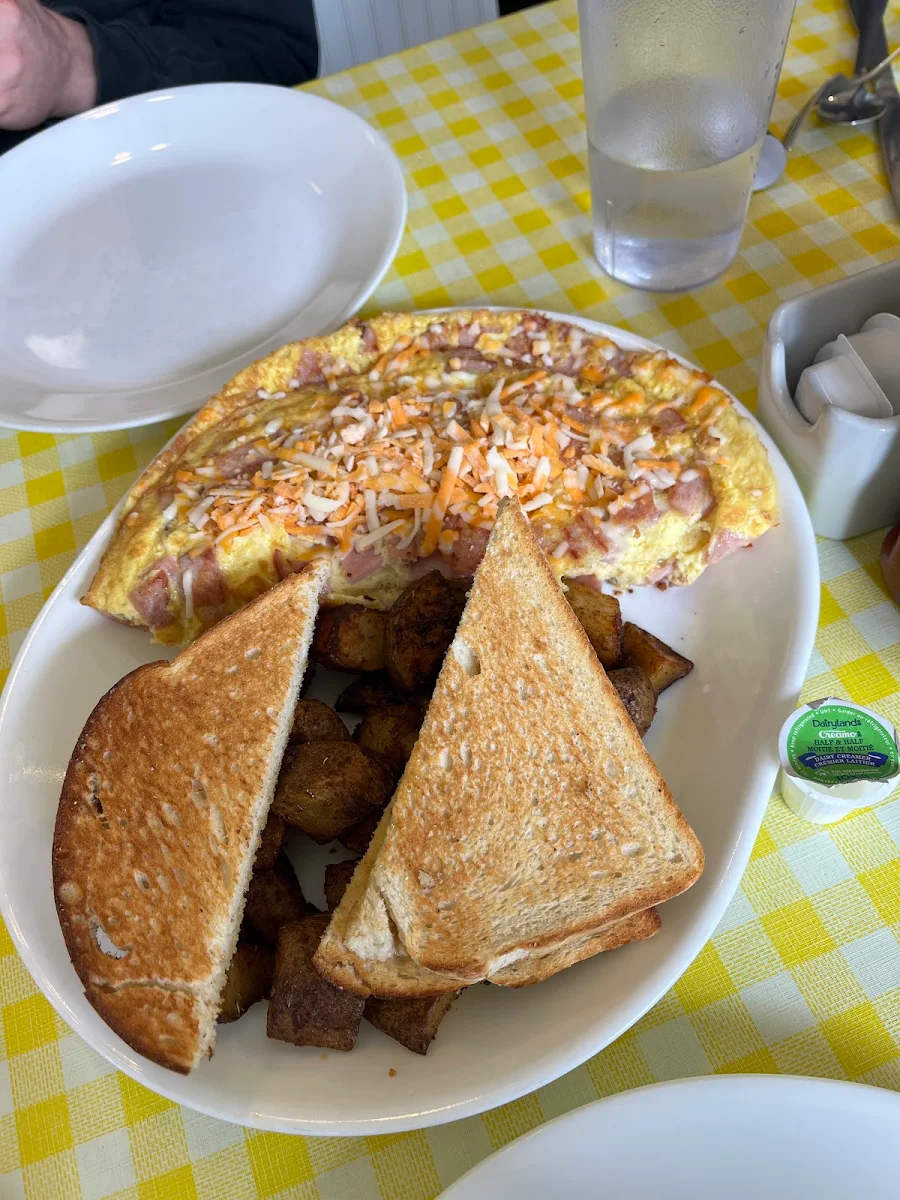 Ham & Cheese Omelettes