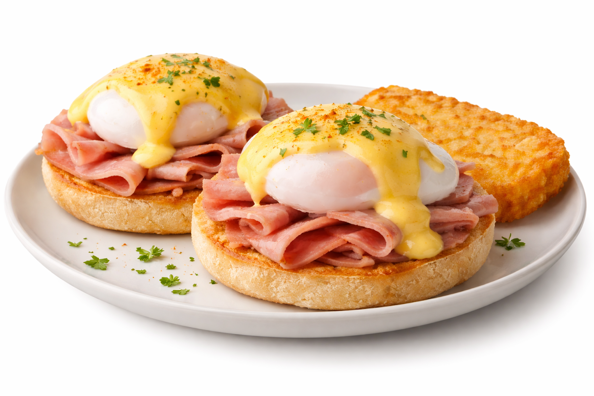 Original Benny Shaved Ham Egg Benedict