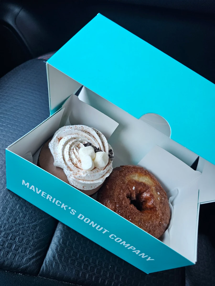 Hot Cocoa Donut and Honey Glazed Donut