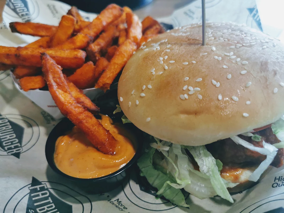 Spicy Chicken Sandwich Yam Fries