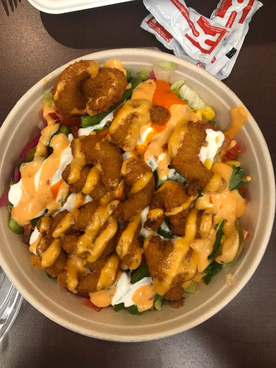 Crispy Shrimp Rice Bowl