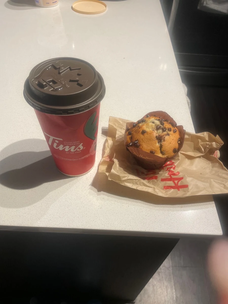 Hot Chocolate Chocolate Chip Muffin