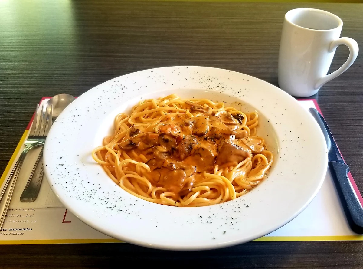 Linguine Sauce Rosée Aux Champignons