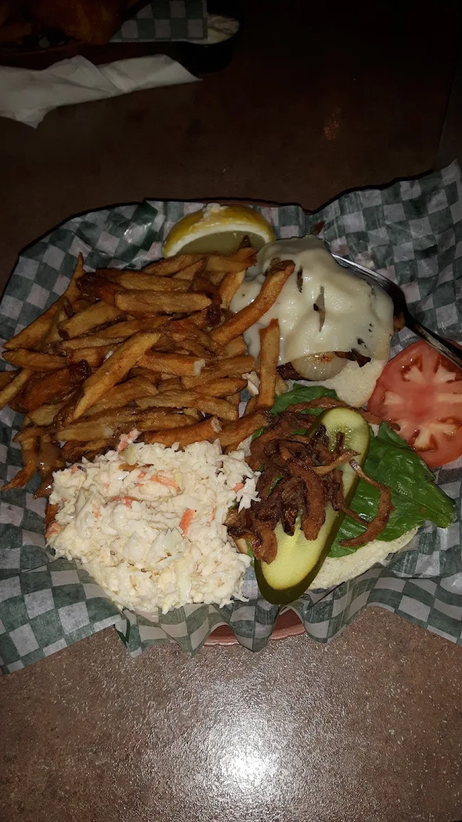 Swiss Mushroom Onion Burger