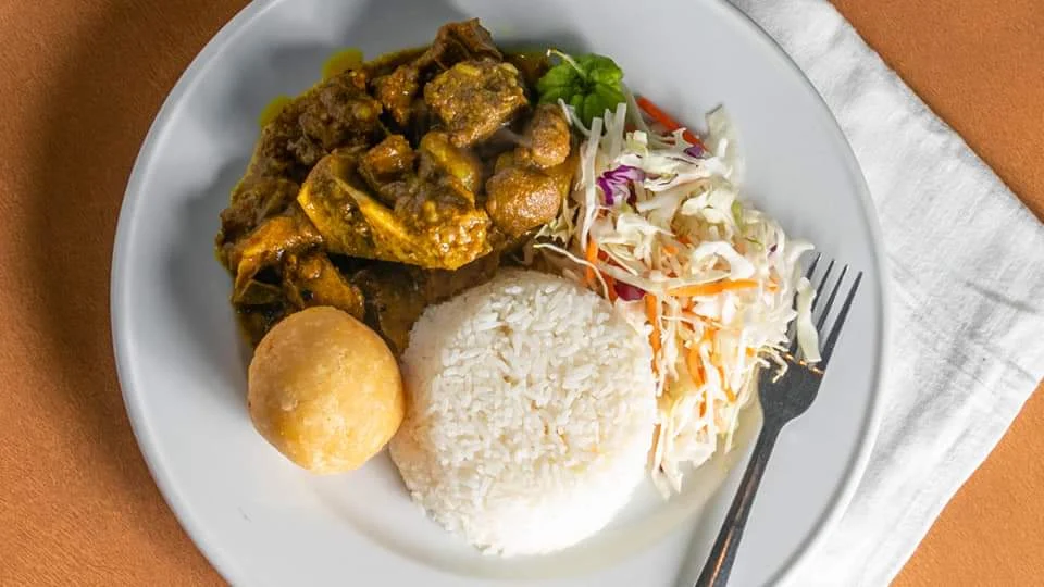 Curry Goat and Chicken Combo