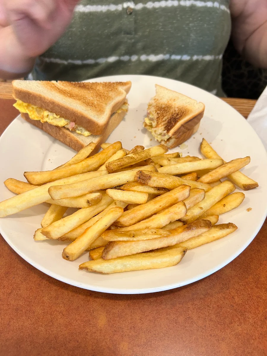 Western Sandwich and Fries