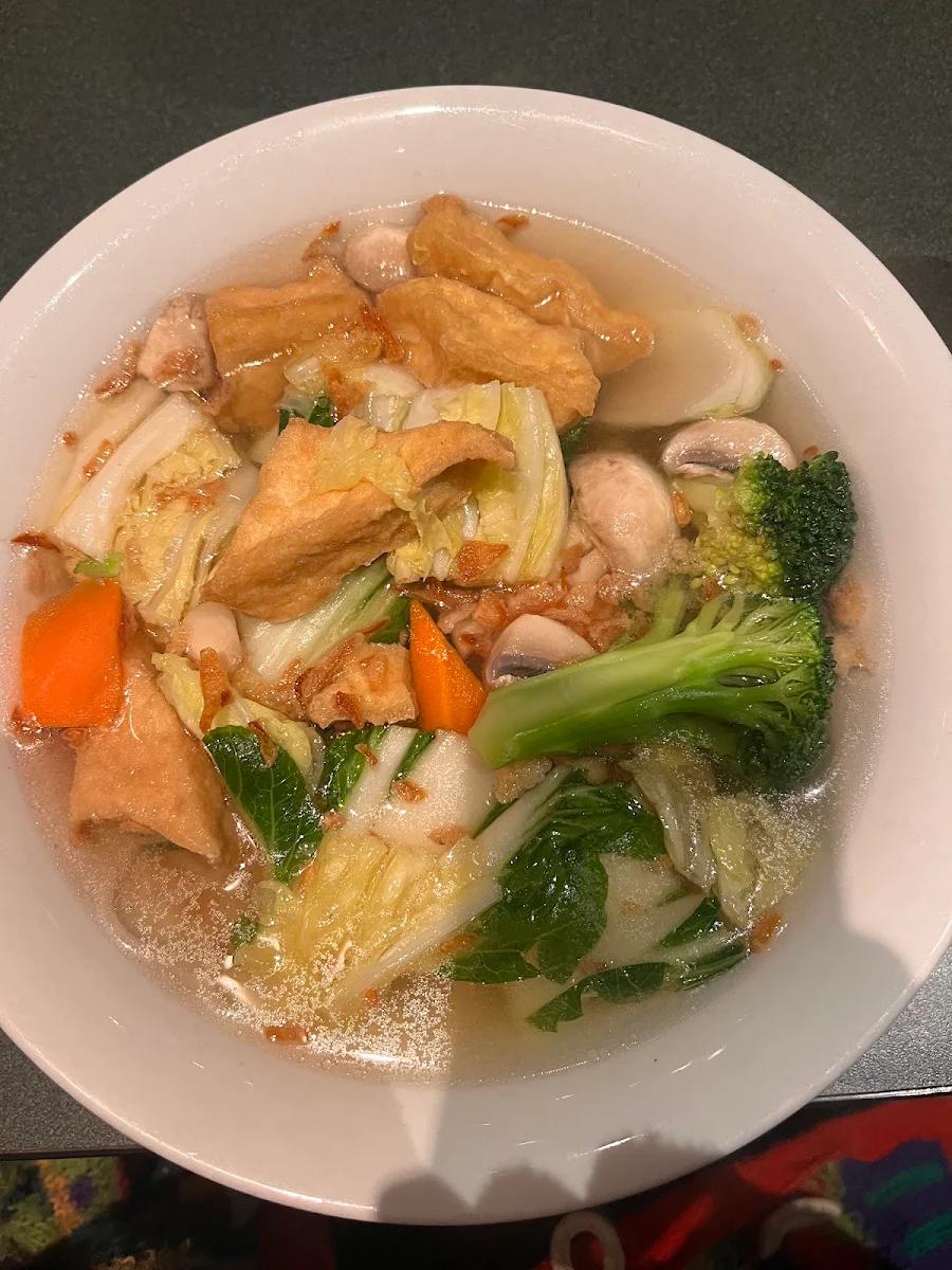 Veggie Rice Noodle Soup