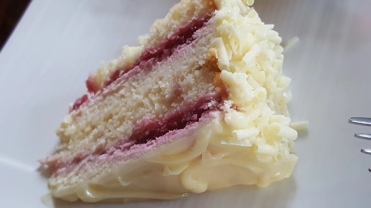 Raspberry White Chocolate Cake