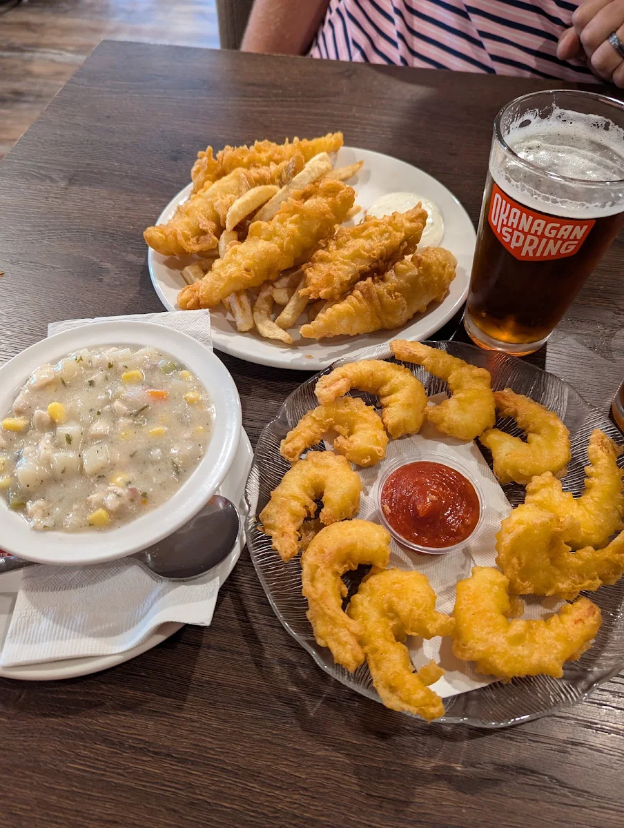 All You Can Eat Fish and Chips & Prawns Appetizer