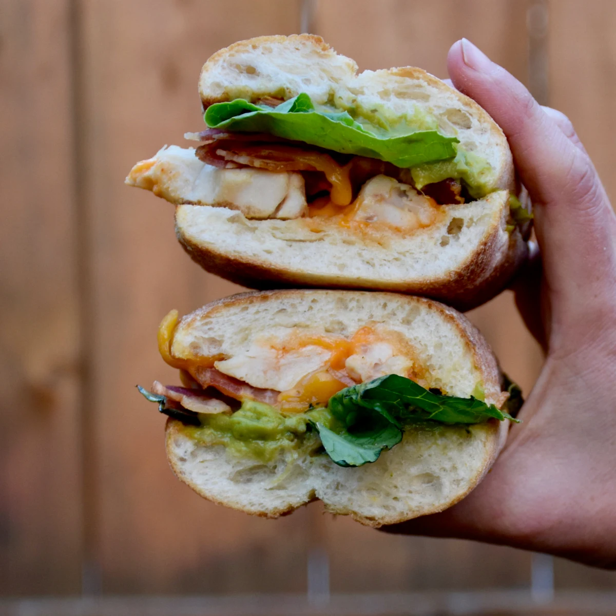 Chicken Banh MI Served on Ciabatta Bread