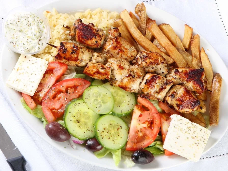 Pita Souvlaki Poulet Chicken Souvlaki Pita