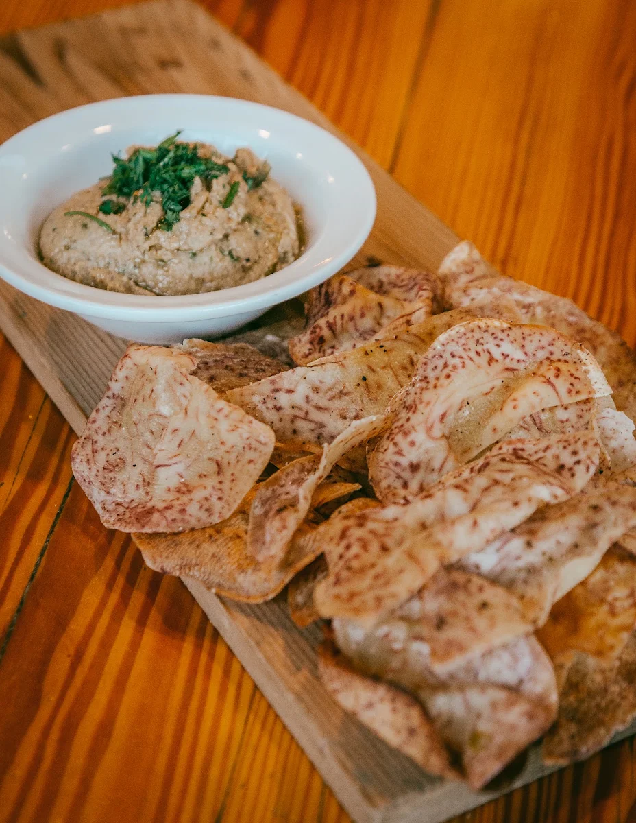 Taro Chips & Baba Ganoush