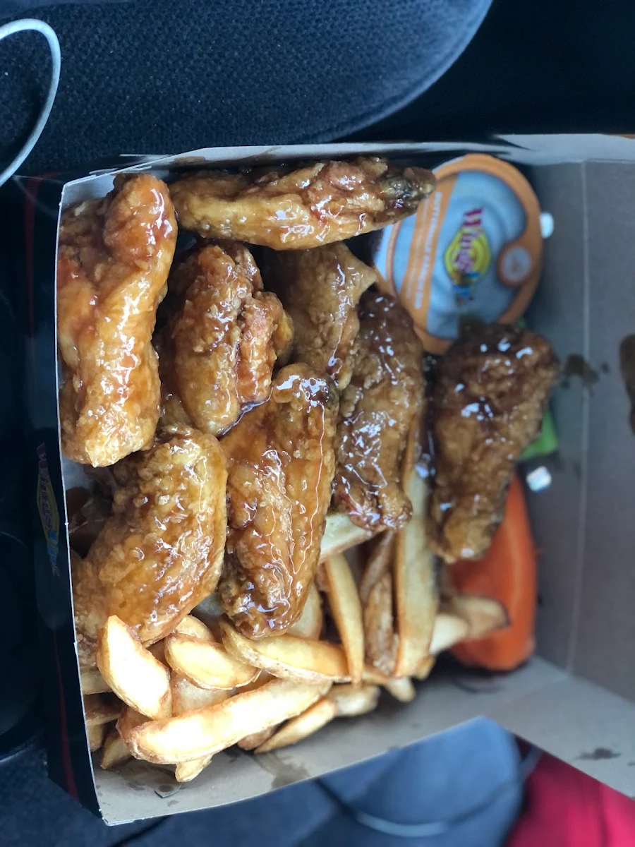 Chicken Wings with Fries
