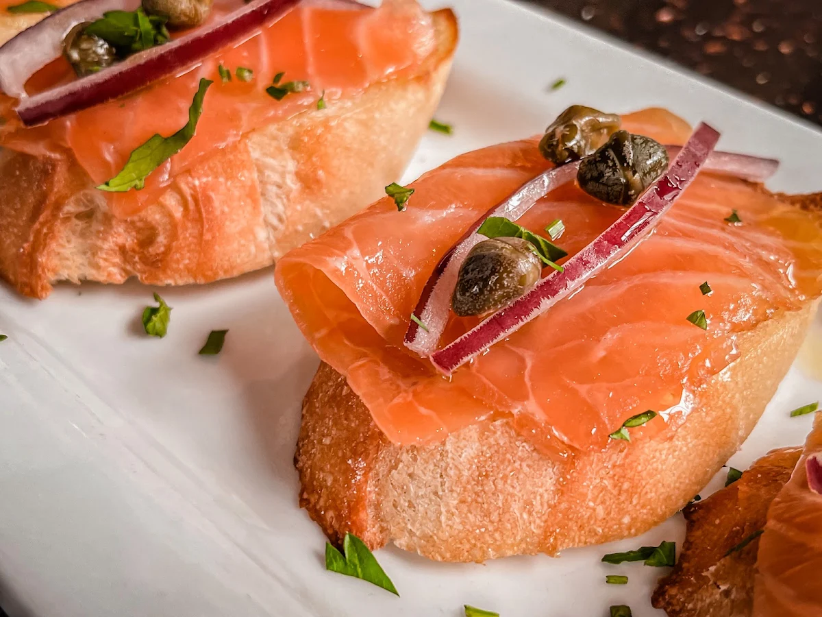 Smoked Salmon Bruschetta