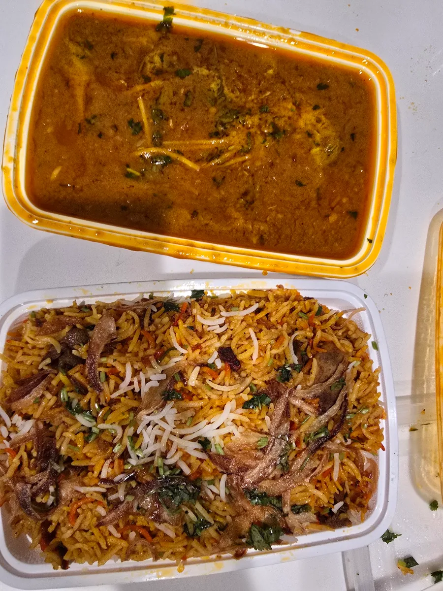 Biryani and Curry Chicken