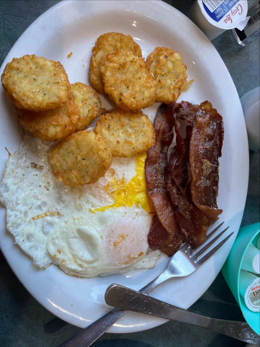 Classic Breakfast with Potato Pancakes