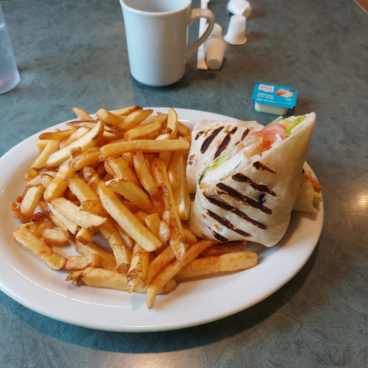 Pickerel Wrap with Home Cut Fries