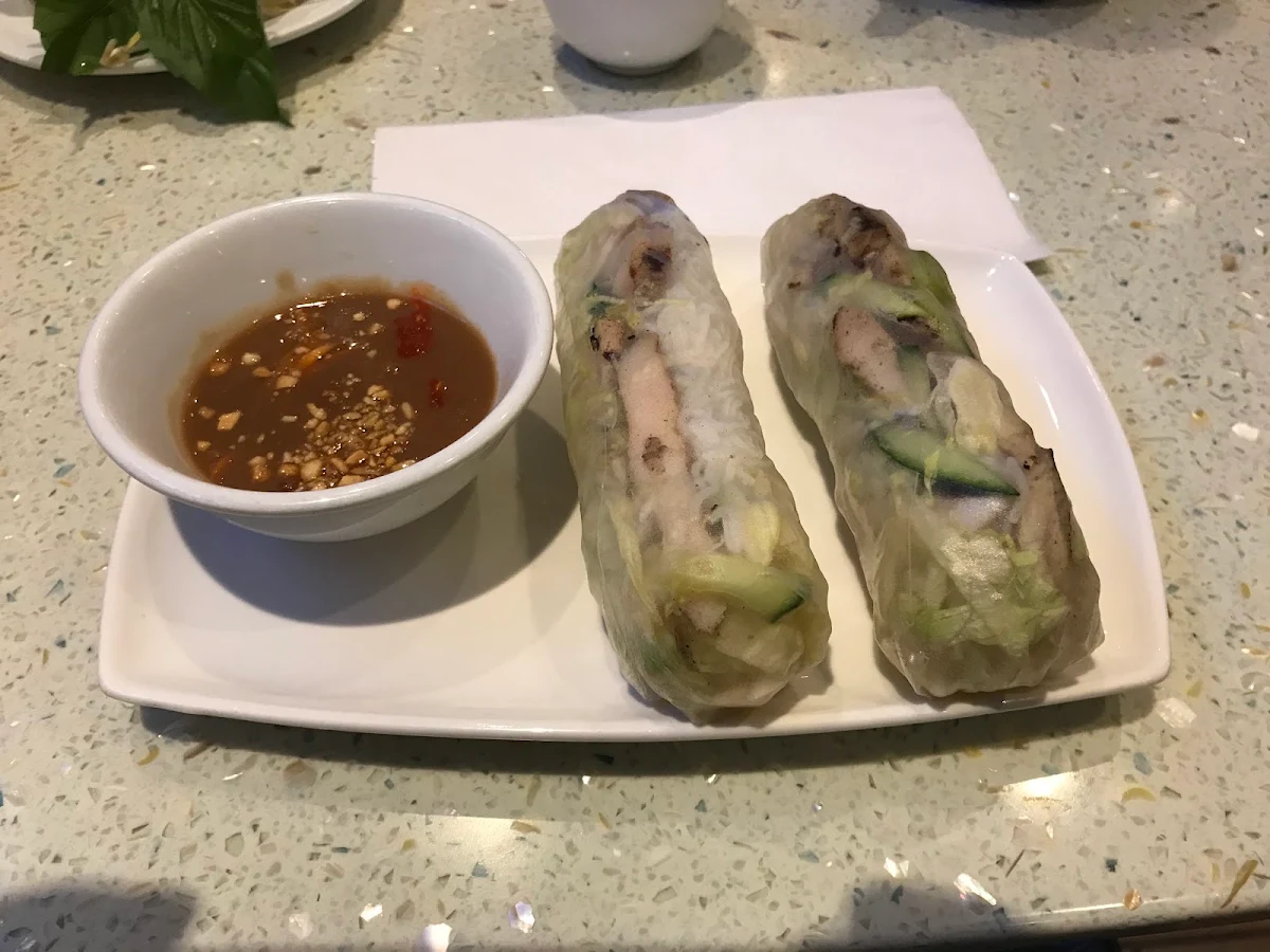 Chicken Rice Paper Rolls