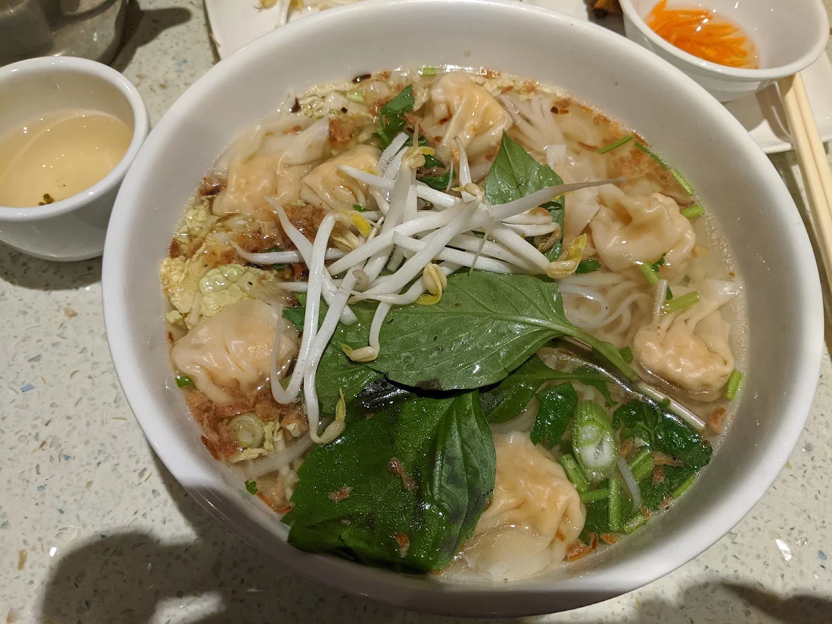 Shrimp Wonton with Rice Noodles